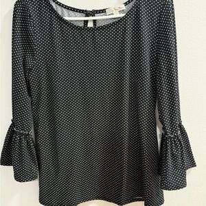 Nine‎ Britton Black and White Polka Dot Top